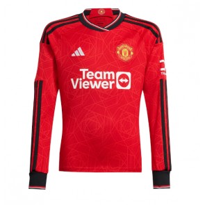 Maillot de foot Manchester United Domicile 2023-24 Manche Longue